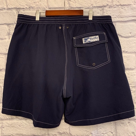 NWT Trunks Surf & Swim Navy Board Shorts - Picture 4 of 9